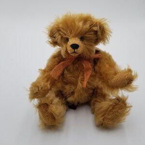 Mary Meyer Mohair Honey colored Teddy Bear Jointed 8.5" Rare 1/900